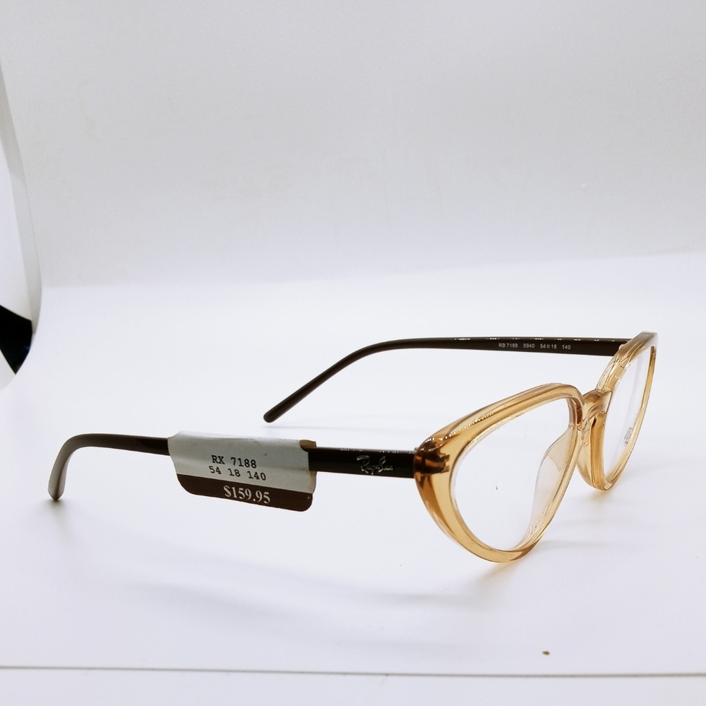 Transparent light brown Ray-ban Rx frames - Picture 2 of 2